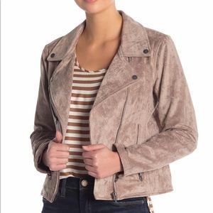 BlankNYC Faux Suede Moto Jacket